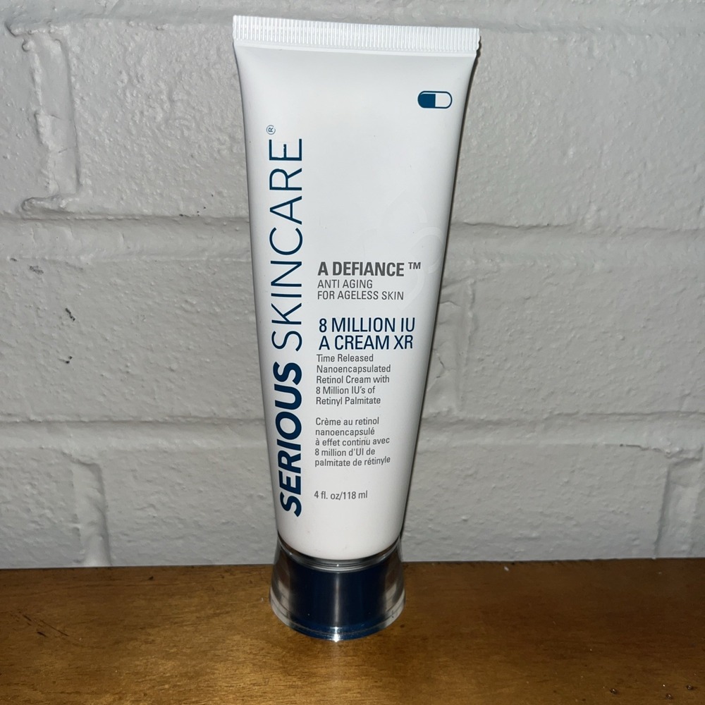 SERIOUS SKINCARE A DEFIANCE 8 MILLION IU A CREAM XR ANTI AGING 4oz SEALED